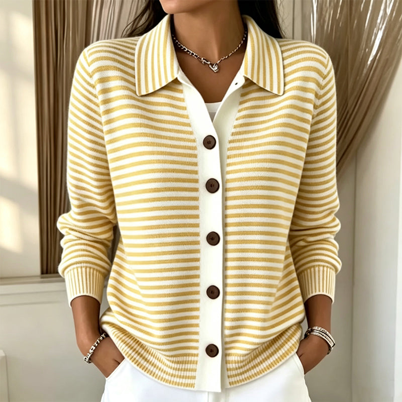 Olivia | Striped Knit Cardigan