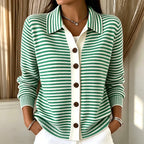 Olivia | Striped Knit Cardigan