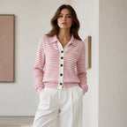 Olivia | Striped Knit Cardigan