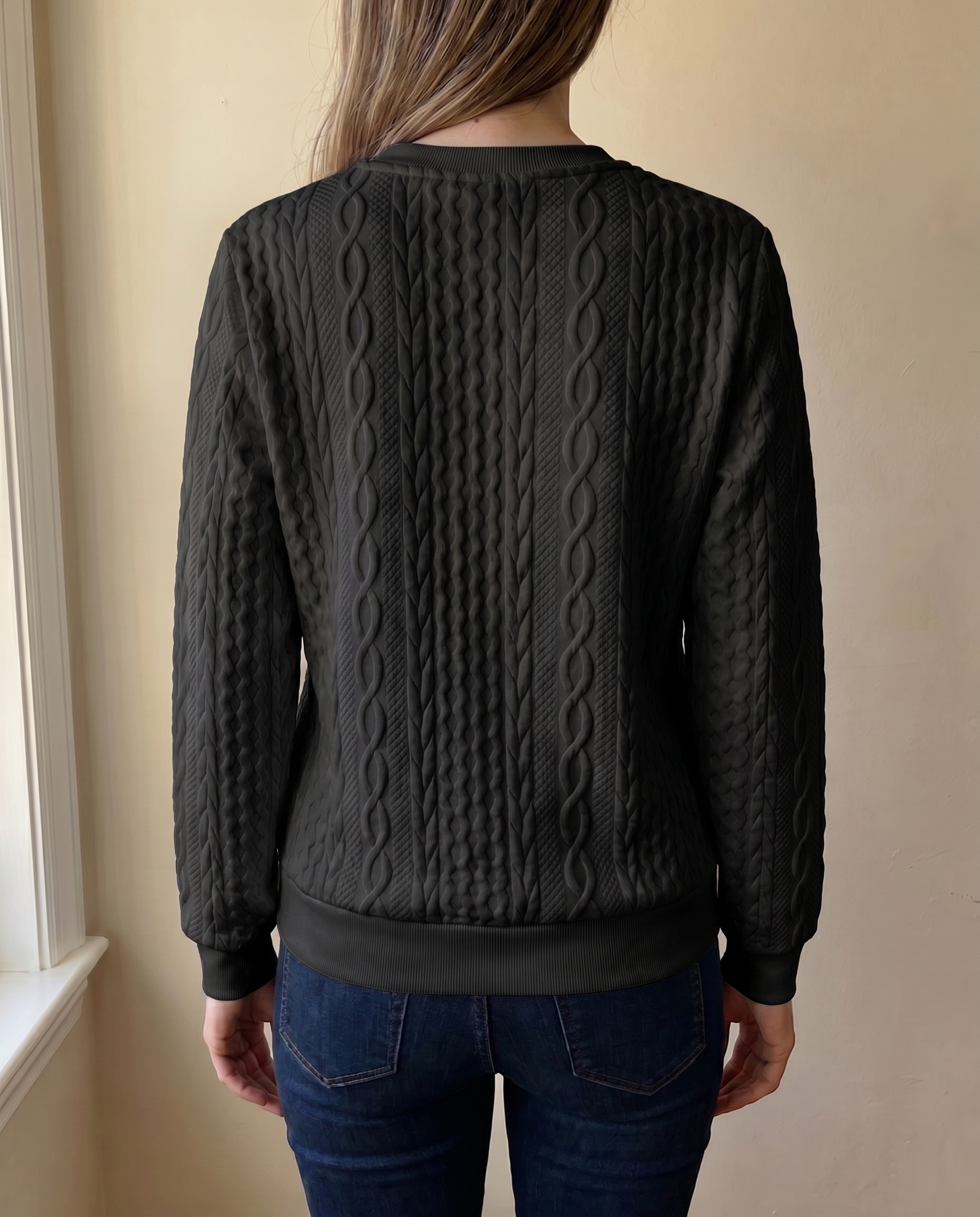 Textured Zipper Sweatshirt – Stylish & Comfy