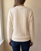 Textured Zipper Sweatshirt – Stylish & Comfy